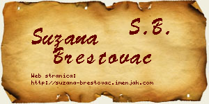 Suzana Brestovac vizit kartica